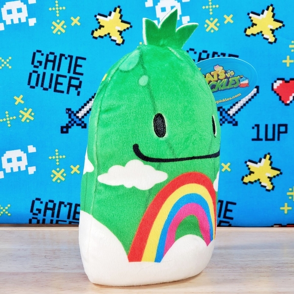 Cepia Cats Vs Pickles HAPPY 6" [ 144 ] 2021 UltraSoft Stuffed Pickle Plush - Picture 2 of 12